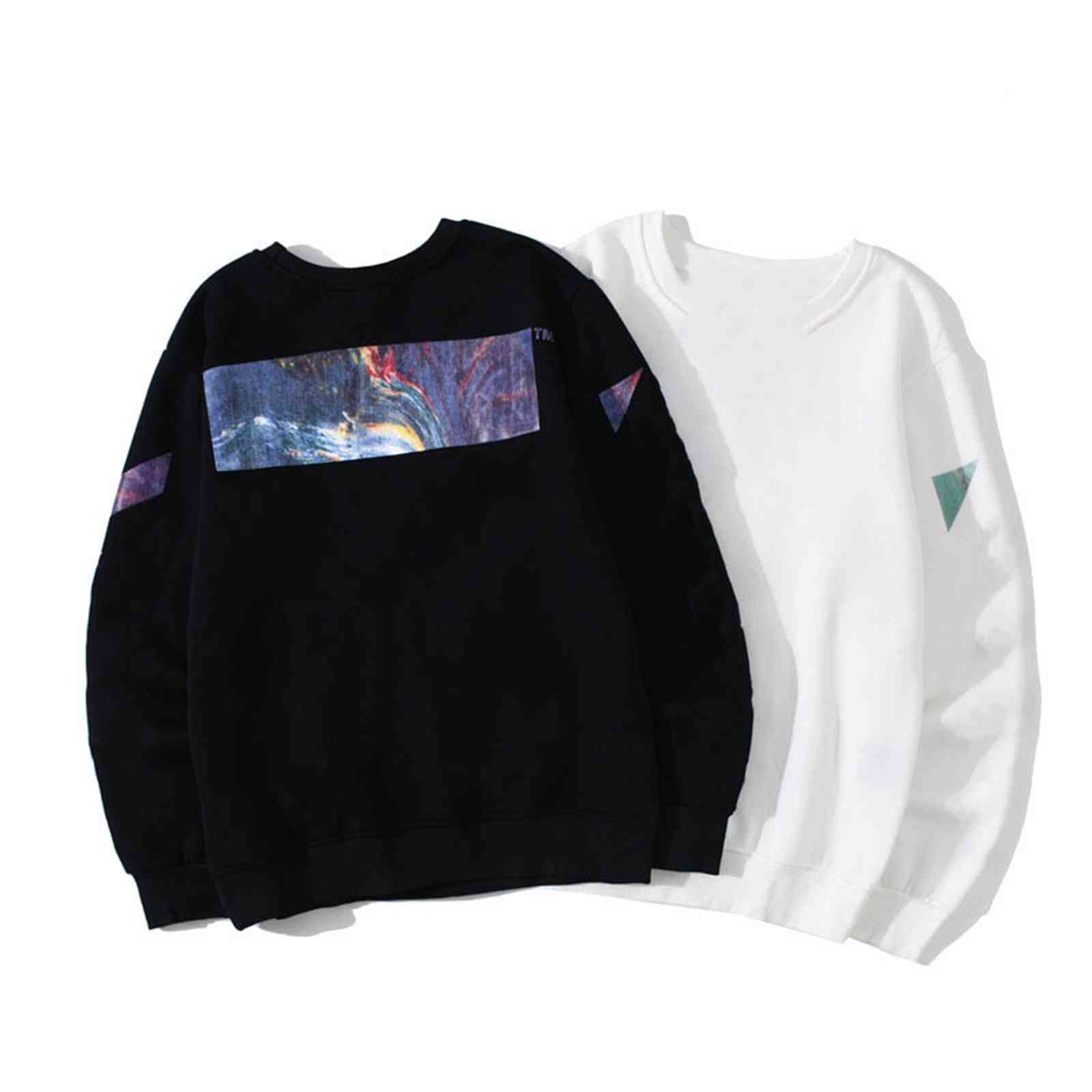 Ow sweater 2021 Shenyang Shanghai Limited volcano Strait cordon jacket white men's and women's pure cotton tide brandnm, Black
Ow sweater 2021 Shenyang Shanghai Limited volcano Strait cordon jacket white men's and women's pure cotton tide brandnm, Black