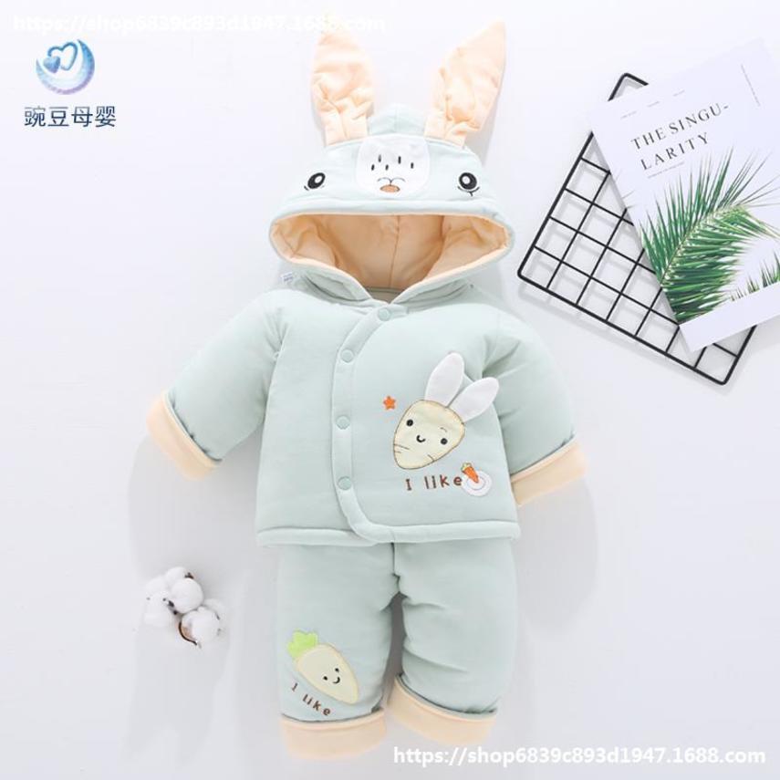 Baby autumn and winter newborn suit clothes pure male baby thickened cotton coat female, Black
Baby autumn and winter newborn suit clothes pure male baby thickened cotton coat female, Black