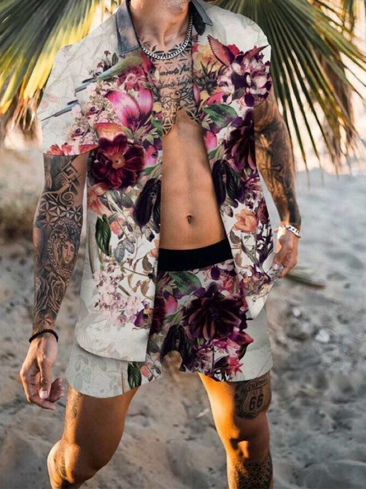 2021 New Flower Casual Hawaiian Set Men Beach Coconut Print Shorts Men Beach Overshirt Set Two Stuk -3XL, Gray
2021 New Flower Casual Hawaiian Set Men Beach Coconut Print Shorts Men Beach Overshirt Set Two Stuk -3XL, Gray
