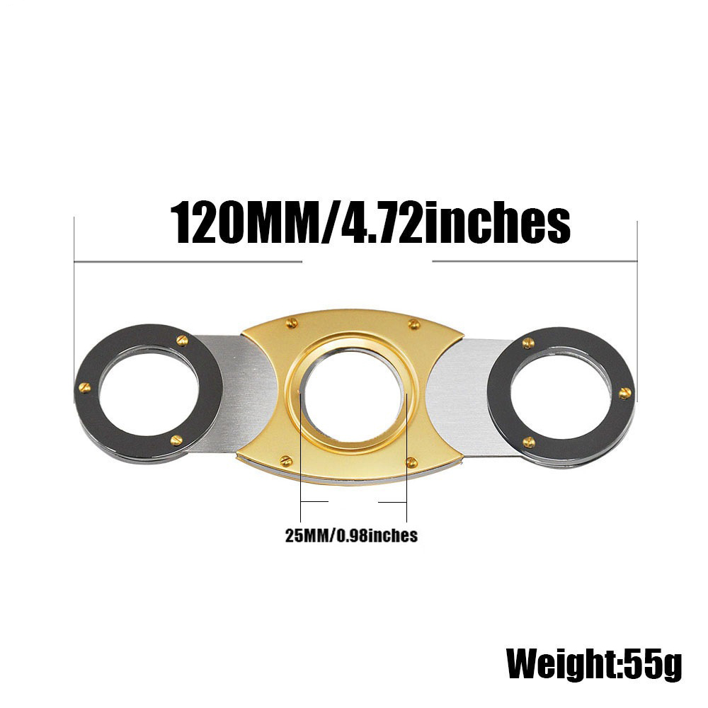 Cigar Cutter Stainless Steel Guillotine Smooth Double Cut Blade 62 Ring Metal Cuban Durable Cutter Knife Scissor
Cigar Cutter Stainless Steel Guillotine Smooth Double Cut Blade 62 Ring Metal Cuban Durable Cutter Knife Scissor