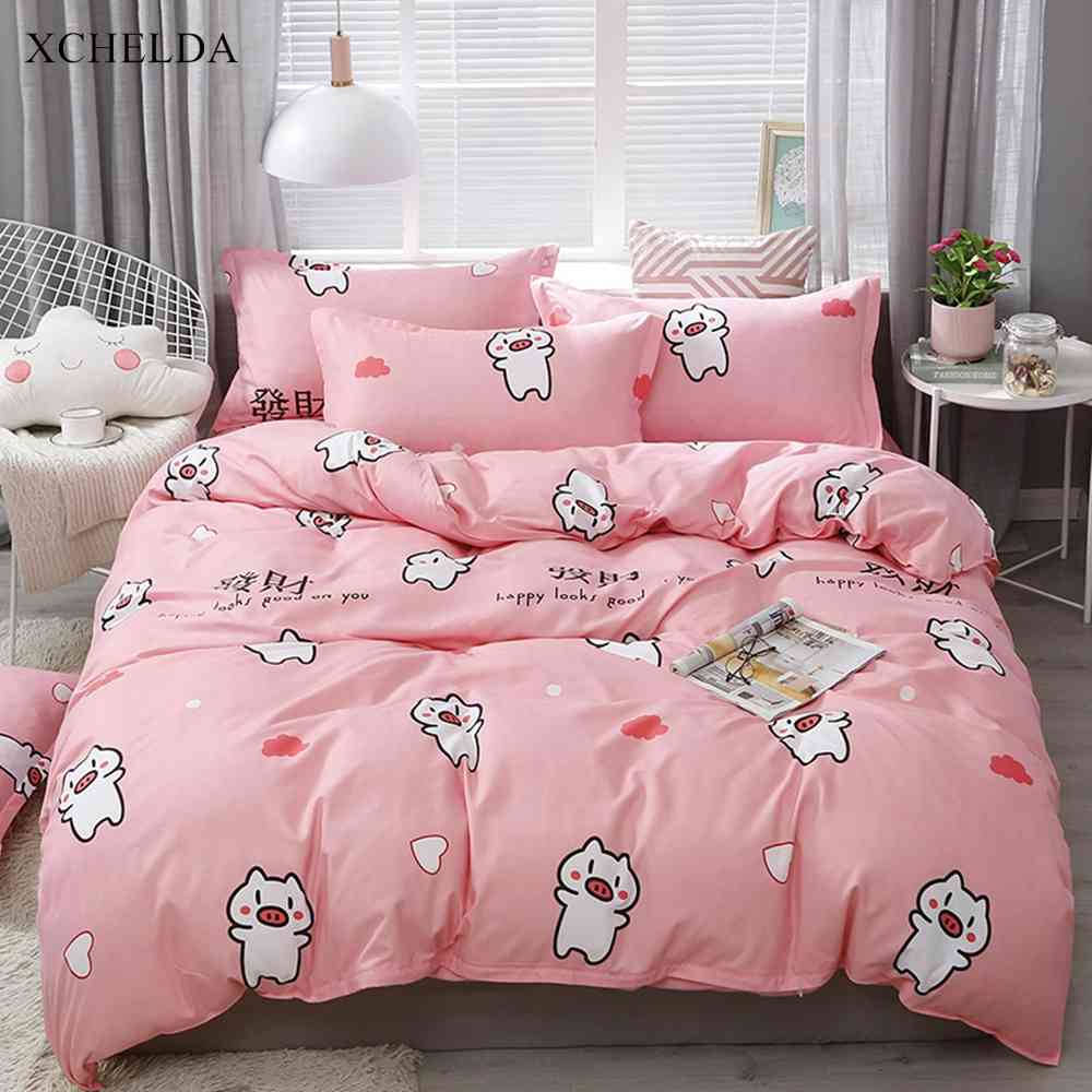 Bedding sets Duvet Cover Set Double Queen King Pink Kawaii Pig Bedspread Adult Single Bed sheet Pillowcases set Family EK36, 1# packing bag
Bedding sets Duvet Cover Set Double Queen King Pink Kawaii Pig Bedspread Adult Single Bed sheet Pillowcases set Family EK36, 1# packing bag