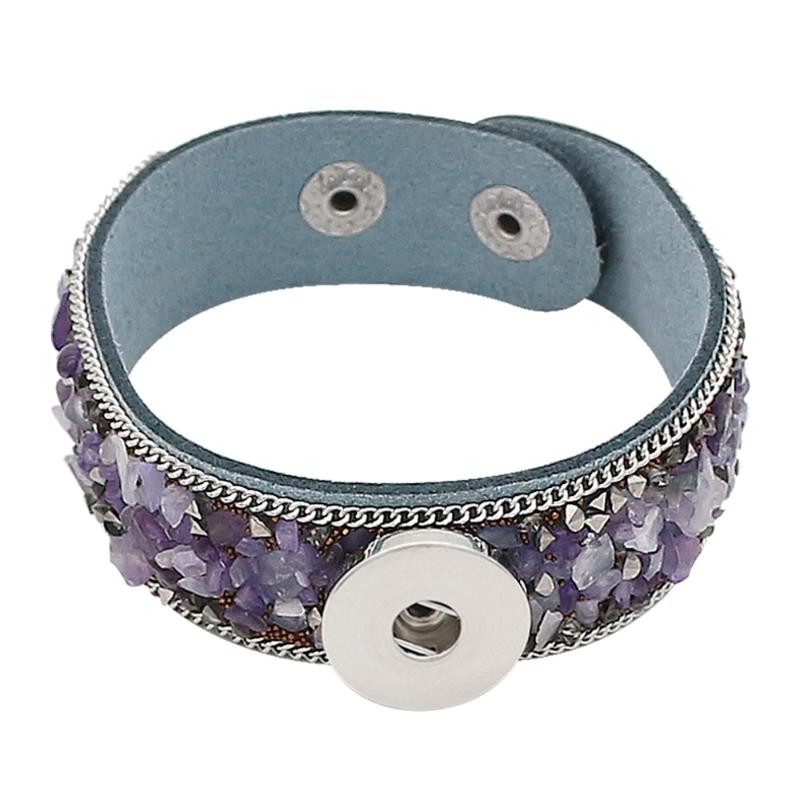 Charm Bracelets 5PCS/lot Purple Natural Stone Leather For Women Vintage Snap Jewelry Fit 18mm 20mm Snaps Button Accessoires 5KC0291
Charm Bracelets 5PCS/lot Purple Natural Stone Leather For Women Vintage Snap Jewelry Fit 18mm 20mm Snaps Button Accessoires 5KC0291