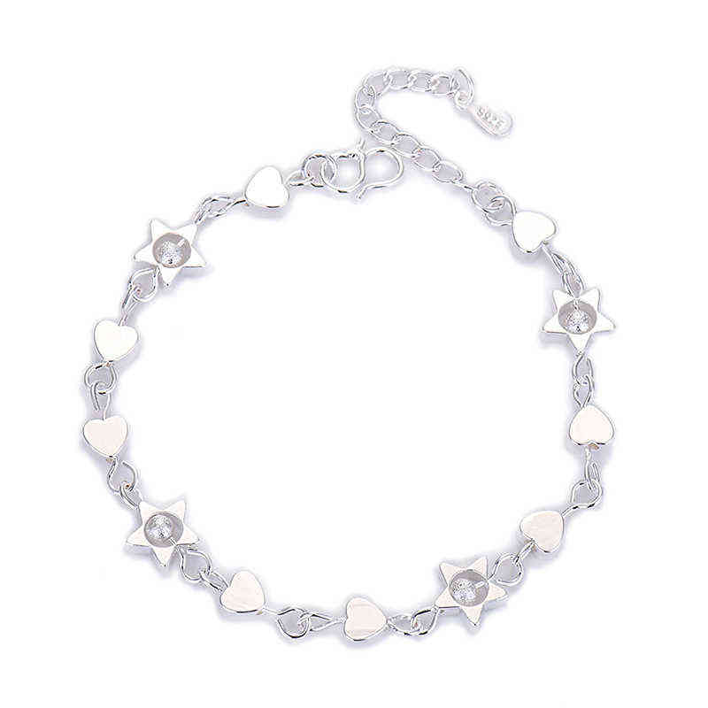 Fashion 925 Sterling Silver Bracelet Style Link Star Heart Crystal Womens Simple Fine Party Chain Bangle Wedding Jewelry Gifts
Fashion 925 Sterling Silver Bracelet Style Link Star Heart Crystal Womens Simple Fine Party Chain Bangle Wedding Jewelry Gifts