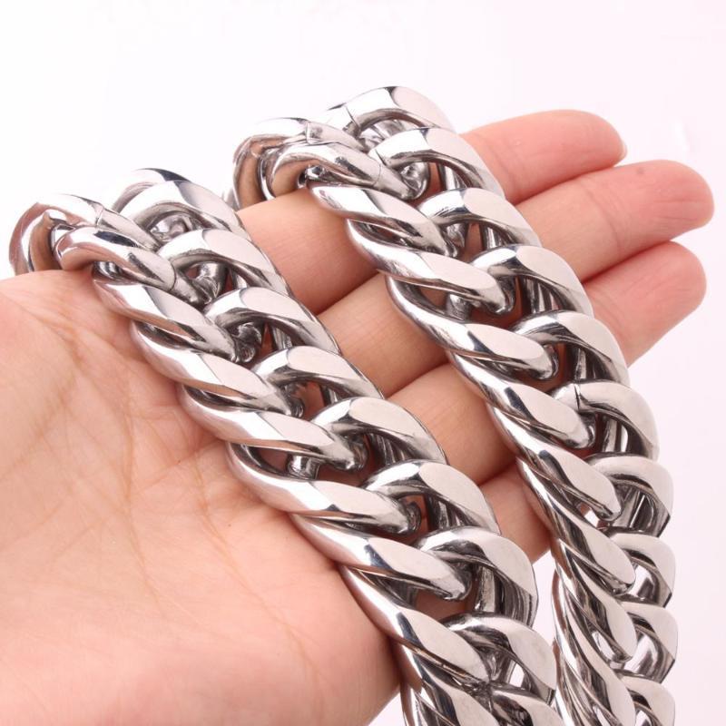 9/11/13/16/20/22mm Wide Huge Strong Men Cuban Curb Link Chain High Polished Silver Color 316L Stainless Steel Bracelet/Necklace Chains
9/11/13/16/20/22mm Wide Huge Strong Men Cuban Curb Link Chain High Polished Silver Color 316L Stainless Steel Bracelet/Necklace Chains