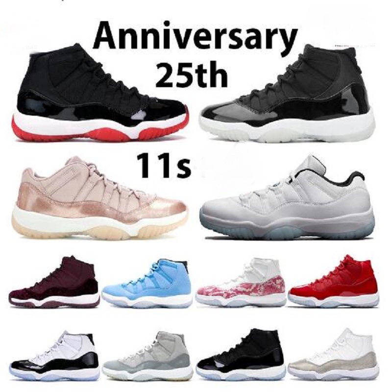 11s basketball shoes 11 men sneakers bred 25th anniversary concord 45 cool grey pink snake skin space jam low sports trainers, Color 112
11s basketball shoes 11 men sneakers bred 25th anniversary concord 45 cool grey pink snake skin space jam low sports trainers, Color 112