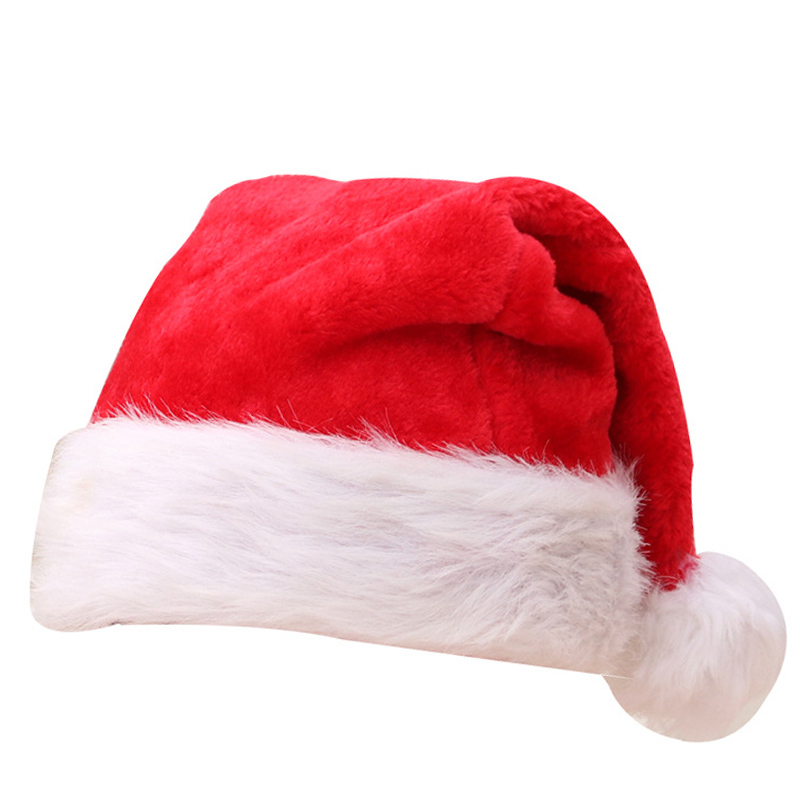 Wholesale High Quality Festival Adult Children Red lti Size Christmas Decoration Ornaments Santa Claus Hat Free shipping