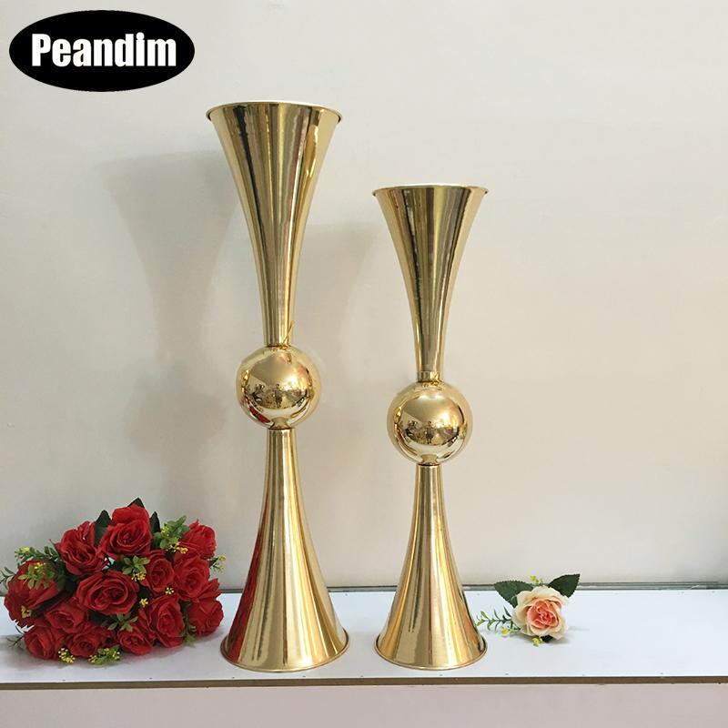 Gold Flower Vase Stand Metal Candle Holder Wedding Decoration Table Centerpiece Party Event Road Lead 10pcs/lot Holders
Gold Flower Vase Stand Metal Candle Holder Wedding Decoration Table Centerpiece Party Event Road Lead 10pcs/lot Holders
