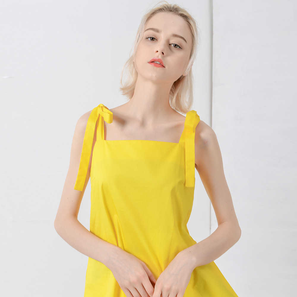 Big Sale Spring and Summer Korean Fashion Casual Loose Cotton Dress Irregular Ruffled Street Sexy Comfortable Female 210615Z
