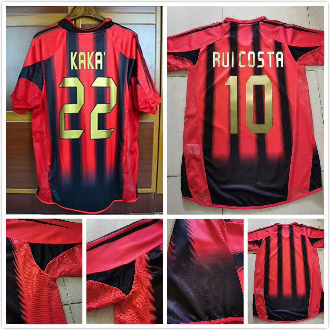 Ac 2004 2005 Retro Milan Beckham soccer jersey 04 05 home red black classic Vintage football shirt NESTA INZAGHI SHEVCHENKO PIRLO KAKA MALDINI
Ac 2004 2005 Retro Milan Beckham soccer jersey 04 05 home red black classic Vintage football shirt NESTA INZAGHI SHEVCHENKO PIRLO KAKA MALDINI