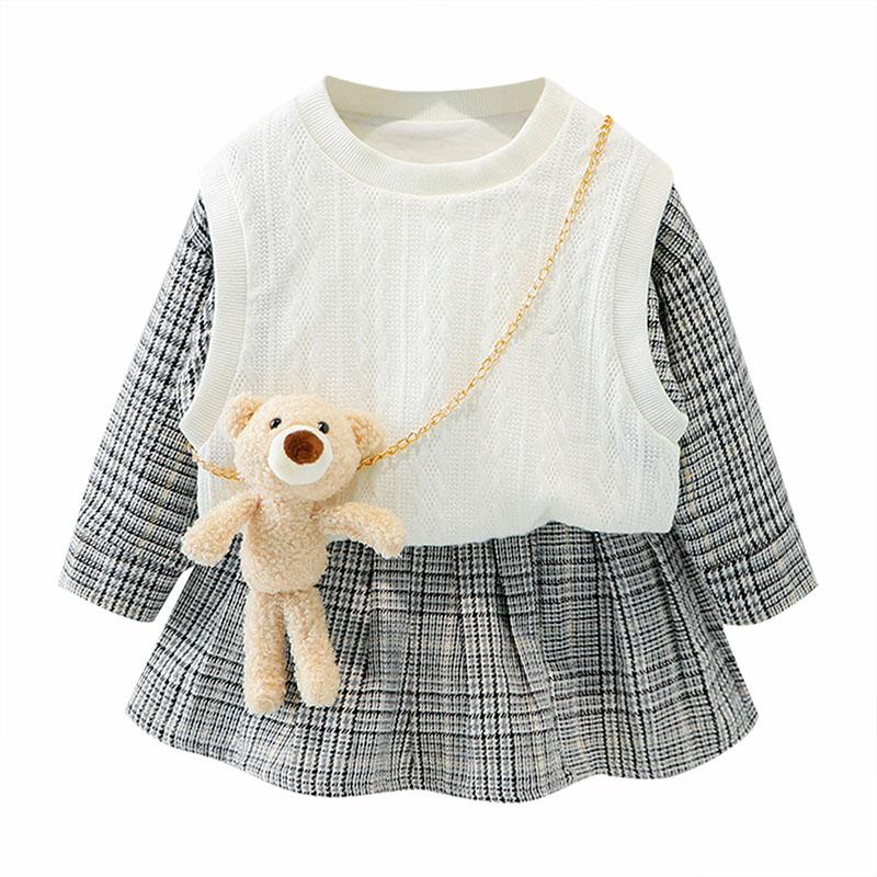 Girl's Dresses Girls' For Autumn And Winter, Cute Sweater, Vest, Plaid Suit, Korean Girl, Two-piece Pleated Princess Dress, Red;yellow
Girl's Dresses Girls' For Autumn And Winter, Cute Sweater, Vest, Plaid Suit, Korean Girl, Two-piece Pleated Princess Dress, Red;yellow