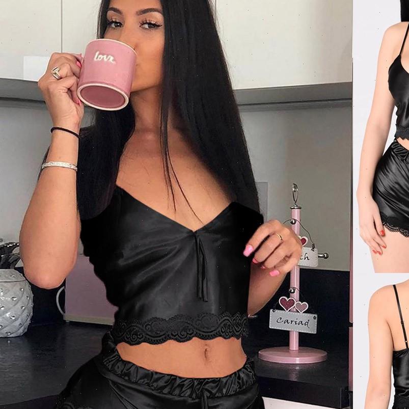 satin silk lace v women sleepwear neck camisole shorts lingerie pajamas set sleep wear pijama pyjama nachthemd, Black;red
satin silk lace v women sleepwear neck camisole shorts lingerie pajamas set sleep wear pijama pyjama nachthemd, Black;red