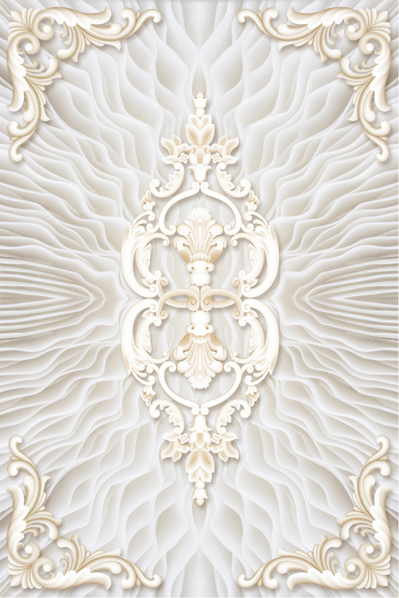Custom wallpaper 3D water wave jade European pattern mural living room bedroom hotel ceiling wallpaper 3d mural