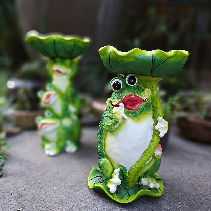Creative Cute Resin Frogs Hold Lotus Statue Indoor Outdoor Garden Decorative Funny Frog Flowerpot For Home Decor Ornament Decorations
Creative Cute Resin Frogs Hold Lotus Statue Indoor Outdoor Garden Decorative Funny Frog Flowerpot For Home Decor Ornament Decorations