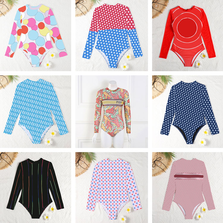 Print Womens Swimwear Bodysuits Swimsuit Long Sleeve High Waist Ladies Rompers Outdoor Vacation Bathing Suit 22 Styles, 2114-red
Print Womens Swimwear Bodysuits Swimsuit Long Sleeve High Waist Ladies Rompers Outdoor Vacation Bathing Suit 22 Styles, 2114-red