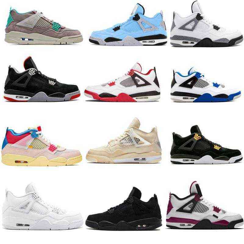 4 Womens Mens Outdoor Shoes 4s Jumpman Sneakers Oreo Black Cat Fire Red Bred IV Cactus Jack Trainers Taupe Haze UNC Blue Metallic Cool
4 Womens Mens Outdoor Shoes 4s Jumpman Sneakers Oreo Black Cat Fire Red Bred IV Cactus Jack Trainers Taupe Haze UNC Blue Metallic Cool