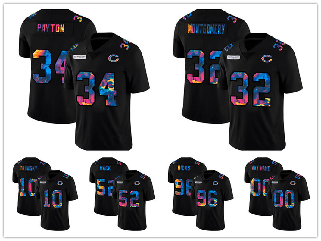 2021 ChicagoBearsMEN Mitchell Trubisky Hicks Payton Khalil Mack Crucial Catch Vapor Untouchable Limited football Jersey, Black;red
2021 ChicagoBearsMEN Mitchell Trubisky Hicks Payton Khalil Mack Crucial Catch Vapor Untouchable Limited football Jersey, Black;red