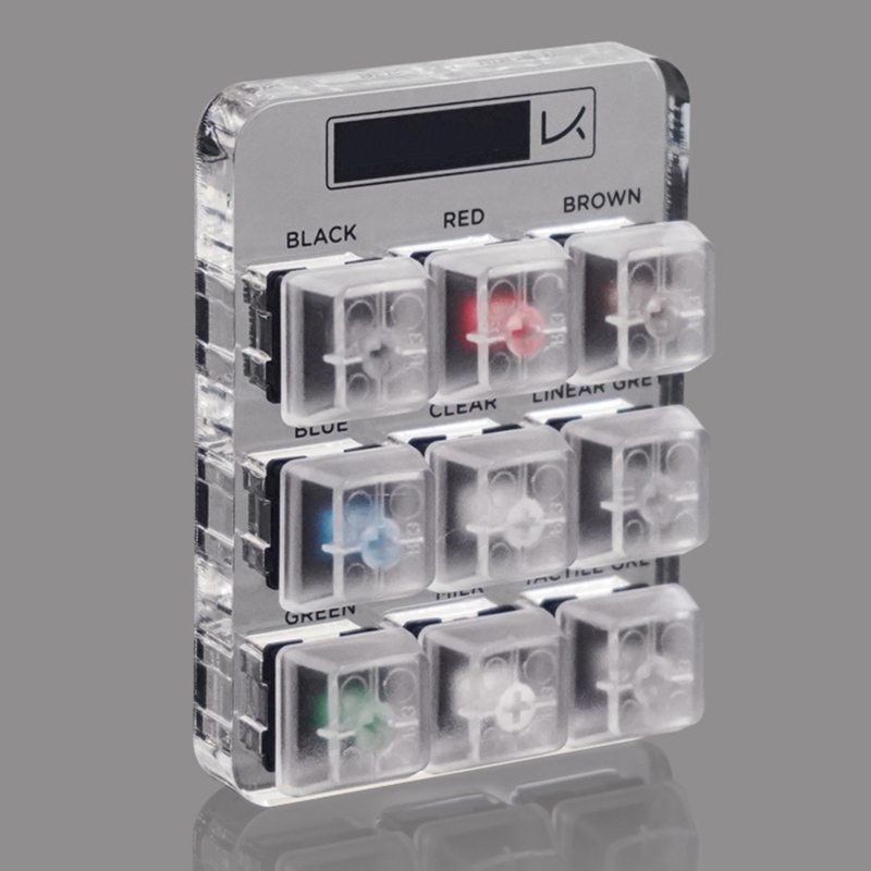 Transparent Lettering Keycaps Testing Tool Cherry 9 MX Switches Keyboard Tester Kit Clear Keycaps Sampler PCB