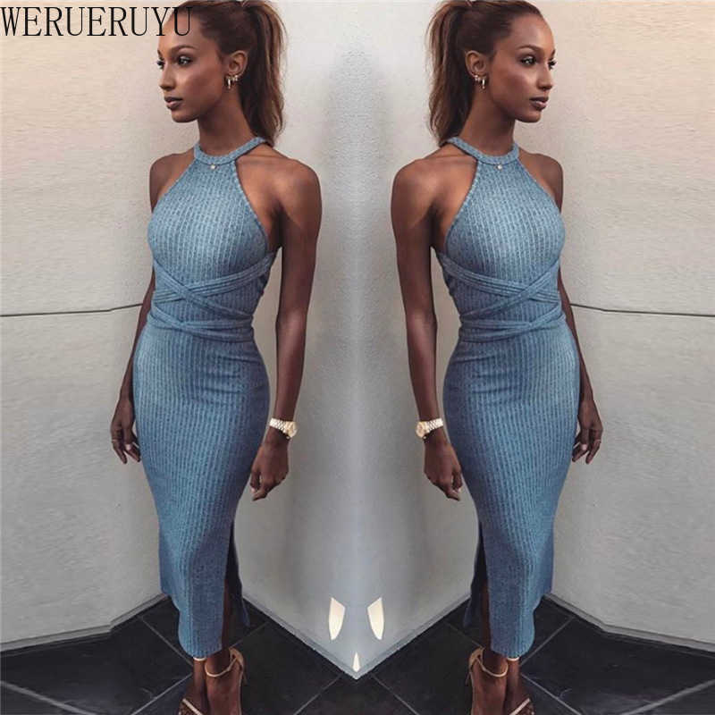 WERUERUYU Off-shoulder hanging neck slim dress women' tight-fitting stretch bag hip dress sexy European and American clothing 210608, Photo color
WERUERUYU Off-shoulder hanging neck slim dress women' tight-fitting stretch bag hip dress sexy European and American clothing 210608, Photo color