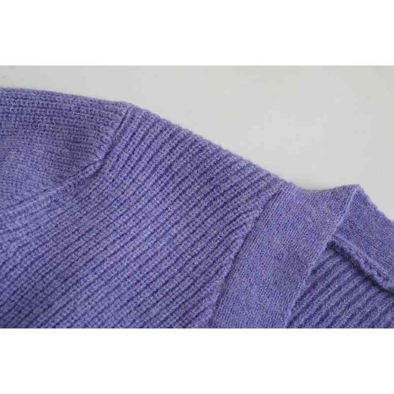 sexy v neck women short cardigan summer bow sequins ladies sweaters purple casual female knitwears girls shirts 210430