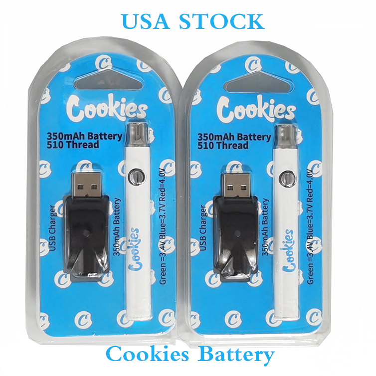 Vape Pens Battery Cookies Carts USA STOCK Batteries Rechargeable 510 Thread Vapes Cartridges Packaging Disposable E cigarettes 350mAh Plastic Box
Vape Pens Battery Cookies Carts USA STOCK Batteries Rechargeable 510 Thread Vapes Cartridges Packaging Disposable E cigarettes 350mAh Plastic Box