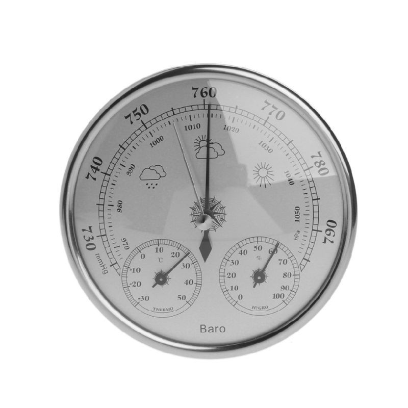 130 Mm Atmospheric pressure Temperature Hygrometer Weather station Three-In-One Barometer Film Metals Box Barometer 83XA
130 Mm Atmospheric pressure Temperature Hygrometer Weather station Three-In-One Barometer Film Metals Box Barometer 83XA