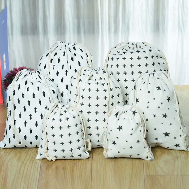 Small clear printed cotton linen travel storage bag bundle pocket underwear luggage drawstring bag clothes storage
Small clear printed cotton linen travel storage bag bundle pocket underwear luggage drawstring bag clothes storage