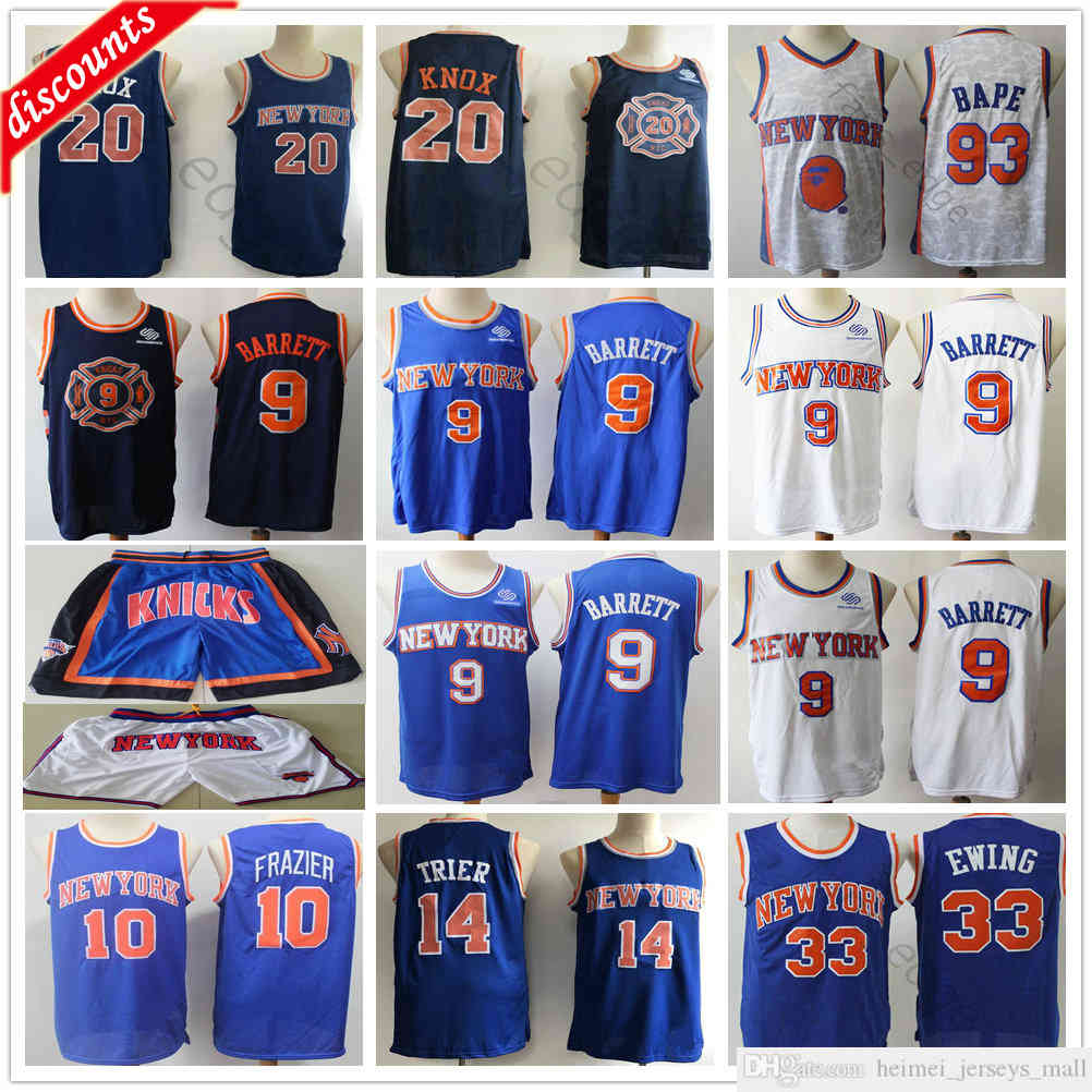 Top Quality Mens 9 RJ Barrett Jersey Kevin 20 Knox Blue White Patrick 33 Ewing Walt 10 Frazier Allonzo 14 Trier Basketball Jerseys, As picture
Top Quality Mens 9 RJ Barrett Jersey Kevin 20 Knox Blue White Patrick 33 Ewing Walt 10 Frazier Allonzo 14 Trier Basketball Jerseys, As picture