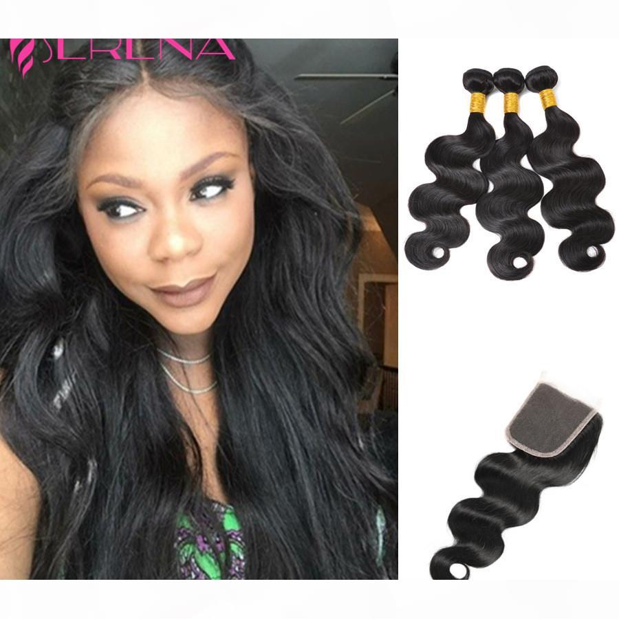 Grade 7A 8-30inches Brazilian Body Wave With Closure 3 Bundles Hair Extensions 4*4 Natural 1B Body Wave Middle Free Lace Closure Human Hair
Grade 7A 8-30inches Brazilian Body Wave With Closure 3 Bundles Hair Extensions 4*4 Natural 1B Body Wave Middle Free Lace Closure Human Hair