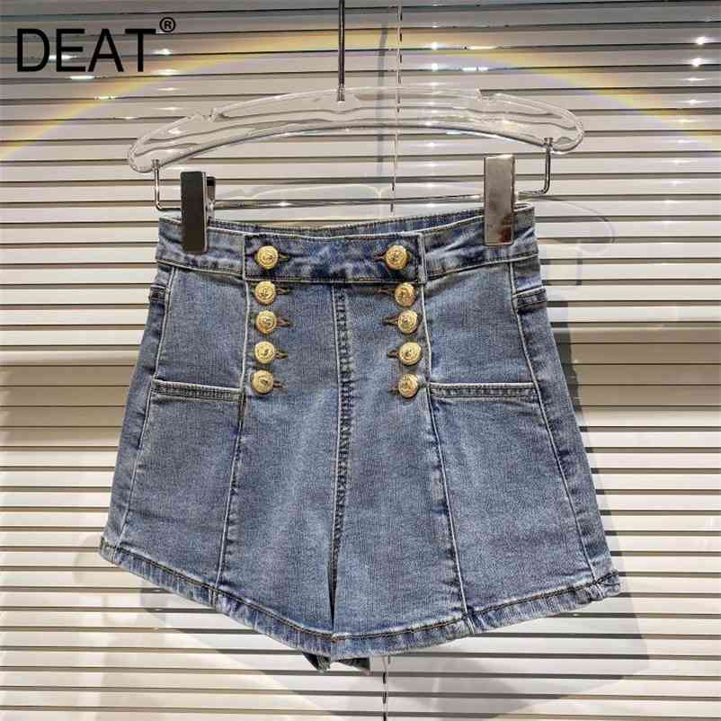 Women Street Style Wide Leg Denim Shorts Solid Color High Waist Button Fashion Spring Summer 11B785 210525, Black
Women Street Style Wide Leg Denim Shorts Solid Color High Waist Button Fashion Spring Summer 11B785 210525, Black
