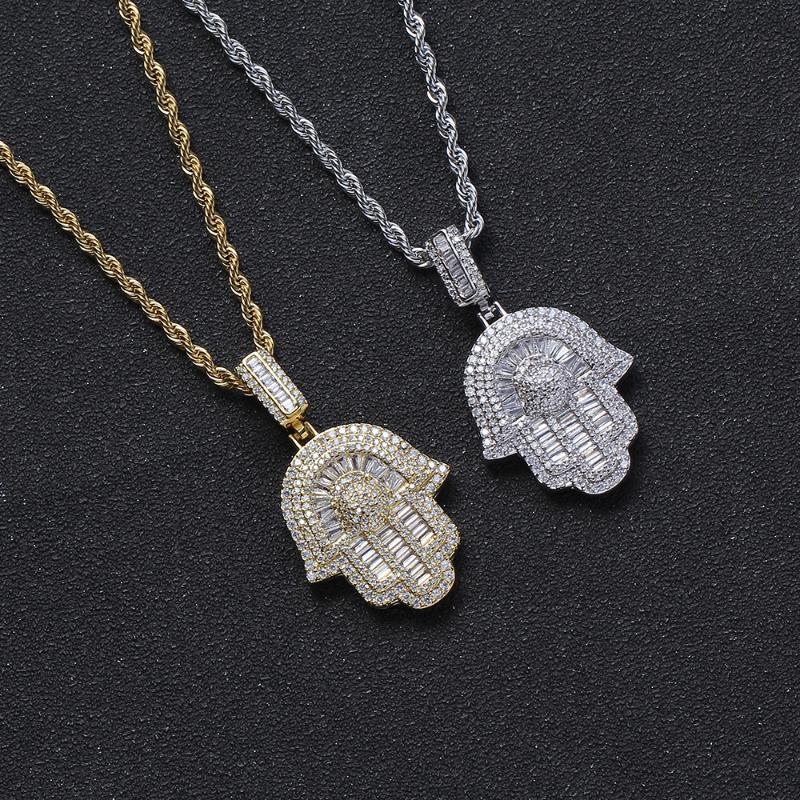 Pendant Necklaces Bling Brass Cubic Zircon Pendants Men And Women Hip Hop Necklace CN244, Silver
Pendant Necklaces Bling Brass Cubic Zircon Pendants Men And Women Hip Hop Necklace CN244, Silver