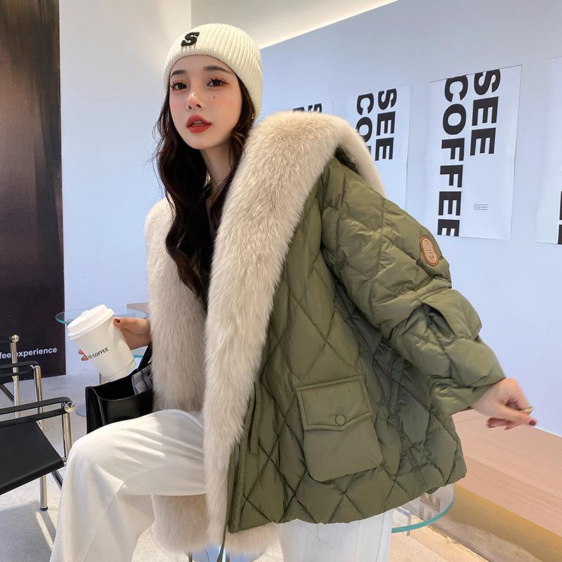 Women's Fur & Faux 2021 Autumn And Winter Super Large Navy Collar Coat Down Jacket Women Parka Thick Warm Mid-long Style Open Stitch, Black
Women's Fur & Faux 2021 Autumn And Winter Super Large Navy Collar Coat Down Jacket Women Parka Thick Warm Mid-long Style Open Stitch, Black