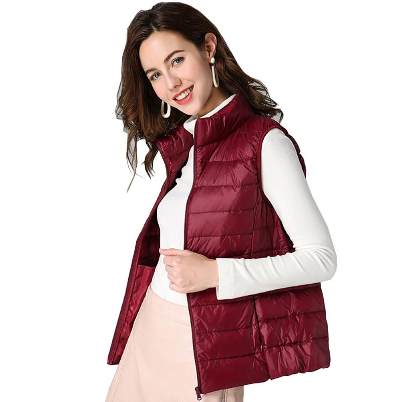 Women' Vests Autumn Women Ultralight Down Waistcoat Slim Winter Sleeveless Jacket Short Coats Ladies Casual Vest Spring Outwear, Khaki
Women' Vests Autumn Women Ultralight Down Waistcoat Slim Winter Sleeveless Jacket Short Coats Ladies Casual Vest Spring Outwear, Khaki