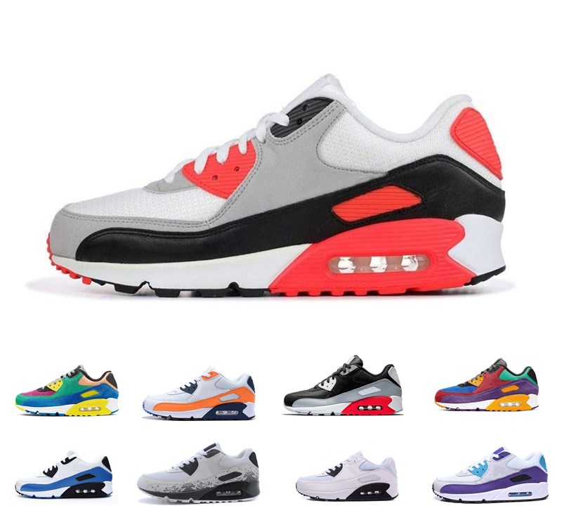 2020 Newest Men women classic 90 outdoor Shoes triple Black Red White Sports Trainer Cushion Surface Breathable Sports sneakers, Shoes boxes
2020 Newest Men women classic 90 outdoor Shoes triple Black Red White Sports Trainer Cushion Surface Breathable Sports sneakers, Shoes boxes