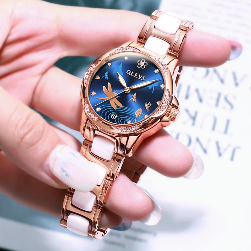 Wristwatches Switzerland Top Watches Women Automatic Mechanical Ceramic Diamond Waterproof Ladies Watch Gifts Relogio Feminino, Rose-red
Wristwatches Switzerland Top Watches Women Automatic Mechanical Ceramic Diamond Waterproof Ladies Watch Gifts Relogio Feminino, Rose-red