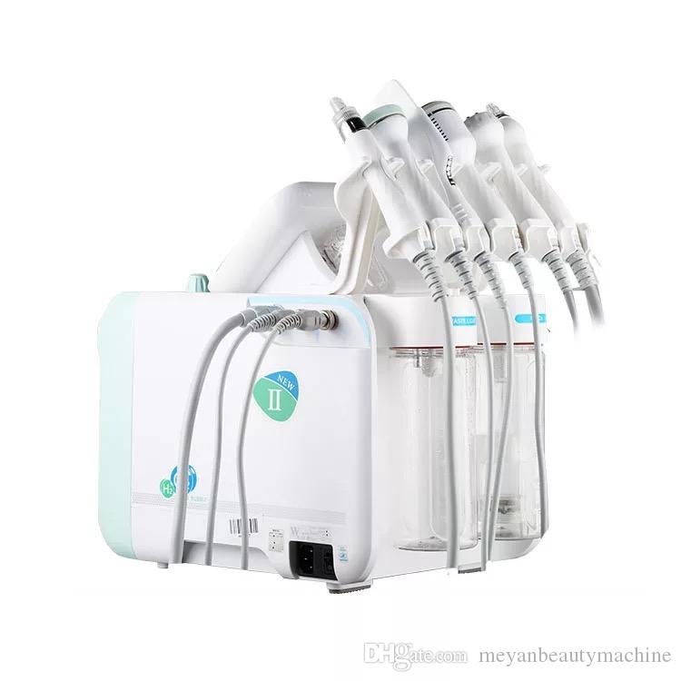 Portable 6in1 Hydro Peel Microdermabrasion Hydra Facial Deep Cleaning RF Ultrasonic BIO Wrinkle Removal Small Bubbles Beauty Machine