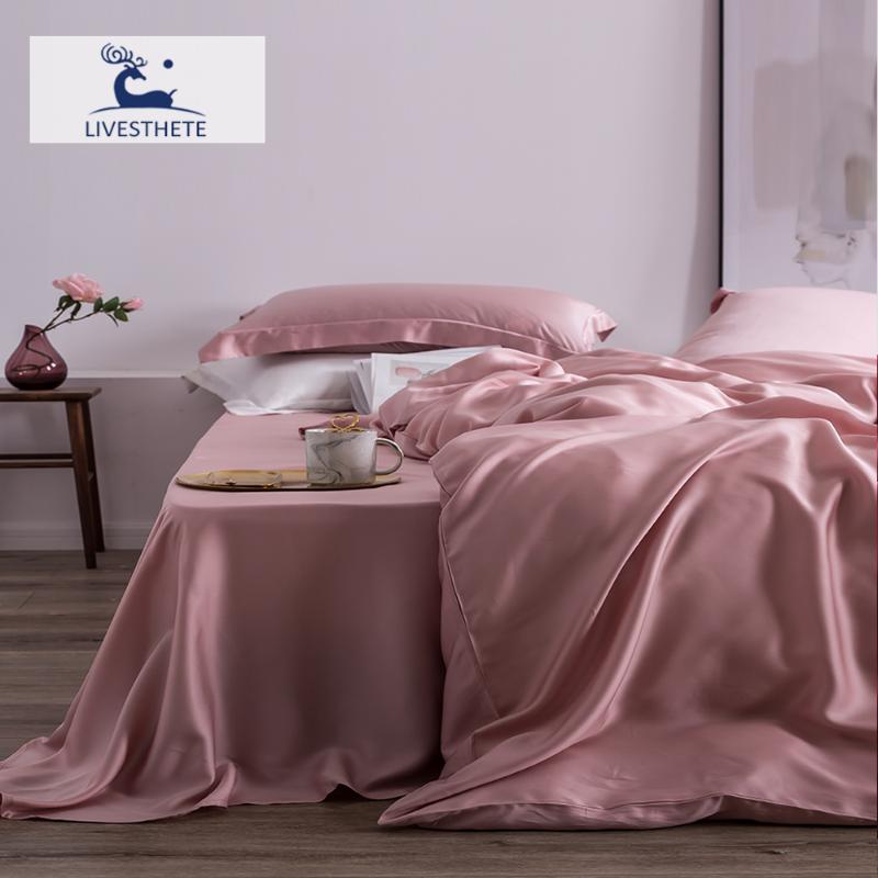 Liv-Esthete Top Grade 100% Silk Pink Bedding Set Mulberry 25 Momme Women Bed Sheet Quilt Cover King Pillowcase Sets
Liv-Esthete Top Grade 100% Silk Pink Bedding Set Mulberry 25 Momme Women Bed Sheet Quilt Cover King Pillowcase Sets