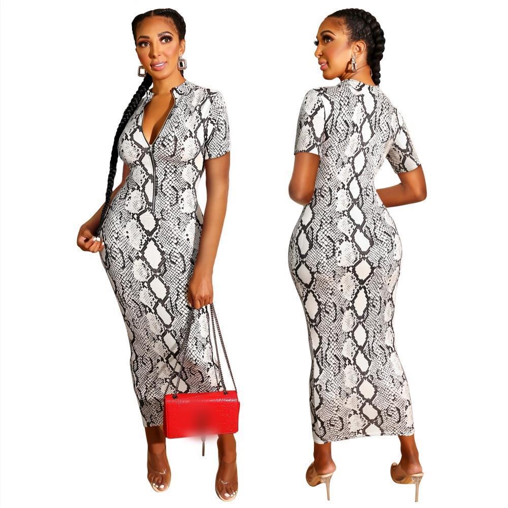 women womens dresses summer fashion streetwear dress short sleeve pullover long robe snake print female party vestidos bodycon maxi, Black;gray
women womens dresses summer fashion streetwear dress short sleeve pullover long robe snake print female party vestidos bodycon maxi, Black;gray