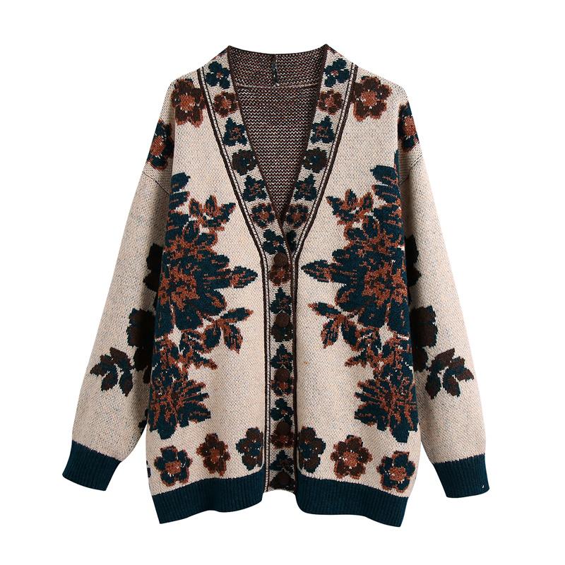 Women' Knits & Tees BLSQR Vintage Chic Casual Tops Women Single Breasted Elegant Outwear Jackets Female Floral Fashion Coat Lady 2021, As picture
Women' Knits & Tees BLSQR Vintage Chic Casual Tops Women Single Breasted Elegant Outwear Jackets Female Floral Fashion Coat Lady 2021, As picture