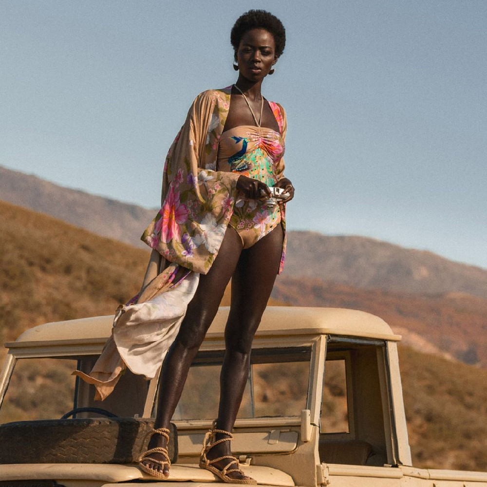 Bohemian Printed Bikini Cover-ups Cotton Tunic Women Summer Beach Wear Swim Suit Cover Up Long Kimono Cardigan Sarongs A137 210420