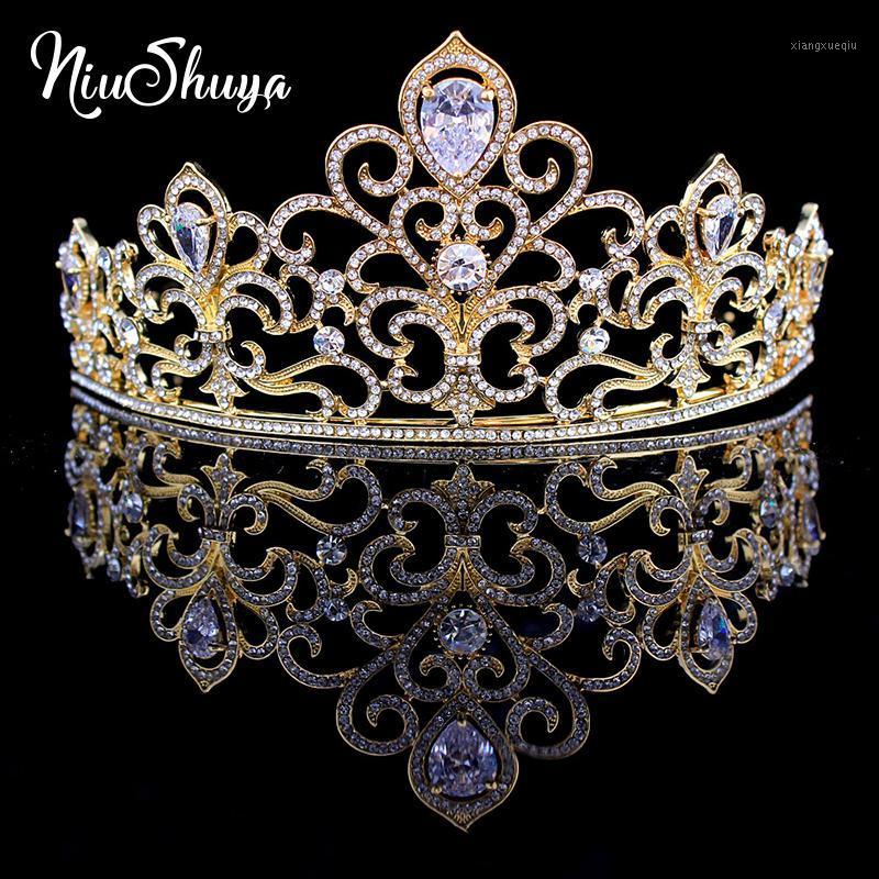 Hair Clips & Barrettes NiuShuya European Bridal Jewelry Zircon Crystal Tiara Headband Queen Pageant Crown Women Diadem Accessories, Golden;silver
Hair Clips & Barrettes NiuShuya European Bridal Jewelry Zircon Crystal Tiara Headband Queen Pageant Crown Women Diadem Accessories, Golden;silver