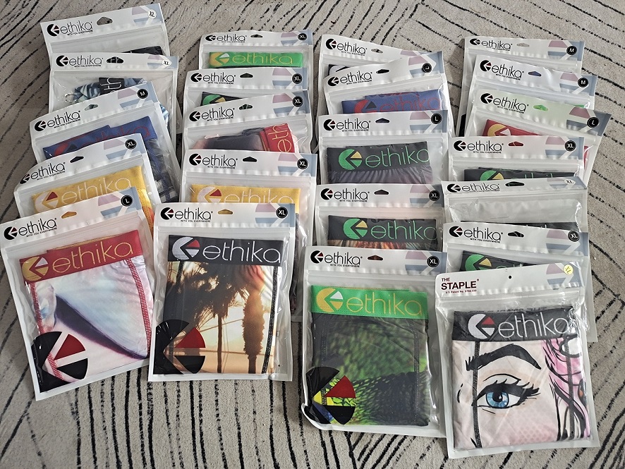 New Ethika Designer Men Underpants Boxers Cotton mixed 12 Color Breathable Letter Underwear men Shorts Design Cuecas Tight Waistband Size XS-2XL, Opp bag(not for sale)
New Ethika Designer Men Underpants Boxers Cotton mixed 12 Color Breathable Letter Underwear men Shorts Design Cuecas Tight Waistband Size XS-2XL, Opp bag(not for sale)
