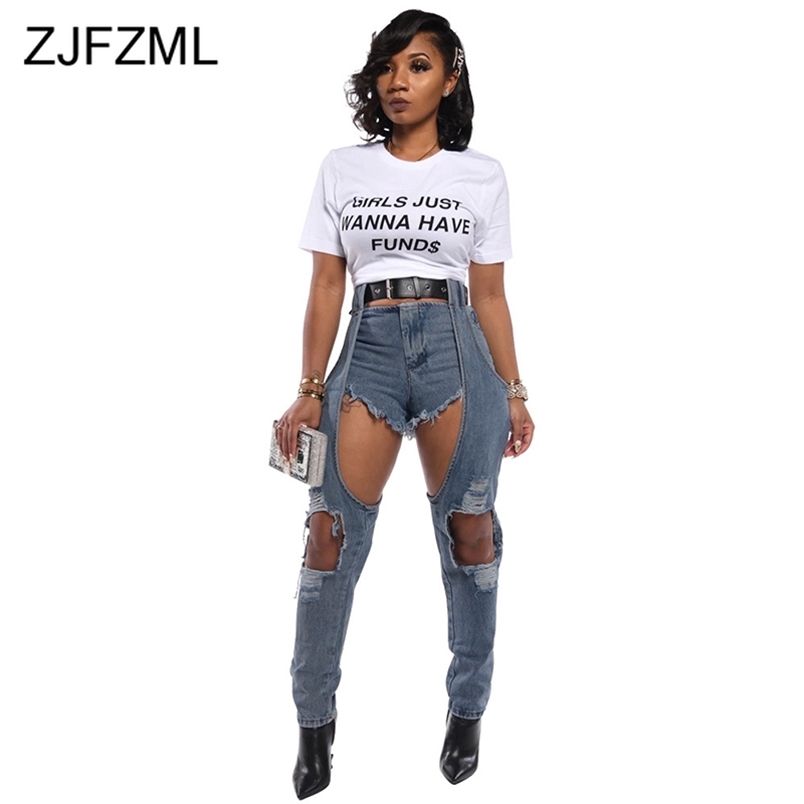 Sexy Destroyed Hole Denim Jeans for Women High Waist Spliced Ripped Plus Size Streetwear Mujer Skinny Full Length 210708, Light blue
Sexy Destroyed Hole Denim Jeans for Women High Waist Spliced Ripped Plus Size Streetwear Mujer Skinny Full Length 210708, Light blue