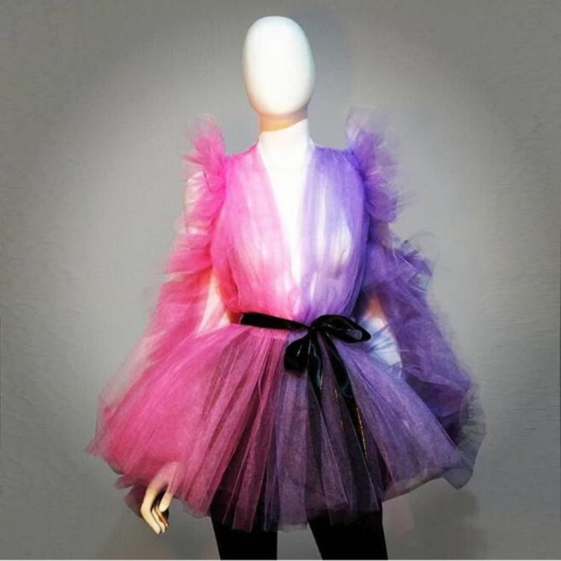 Women's Blouses & Shirts Trendy Multi Color V Neck Long Sleeve Blouse With Black Belt Sexy See Through Tulle Women Fashion Top Custom Made A, White
Women's Blouses & Shirts Trendy Multi Color V Neck Long Sleeve Blouse With Black Belt Sexy See Through Tulle Women Fashion Top Custom Made A, White