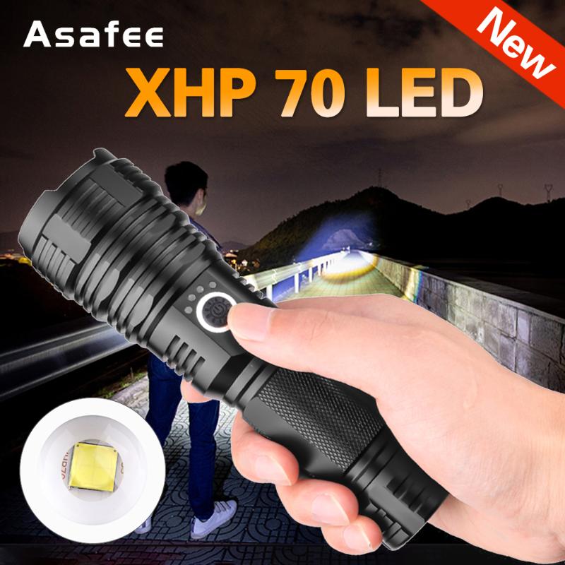 Powerful LED XHP70 Rechargeable Torch USB Zoom Lantern Camping Hunting Lamp Use 18650 26650 Battery Flashlights Torches
Powerful LED XHP70 Rechargeable Torch USB Zoom Lantern Camping Hunting Lamp Use 18650 26650 Battery Flashlights Torches