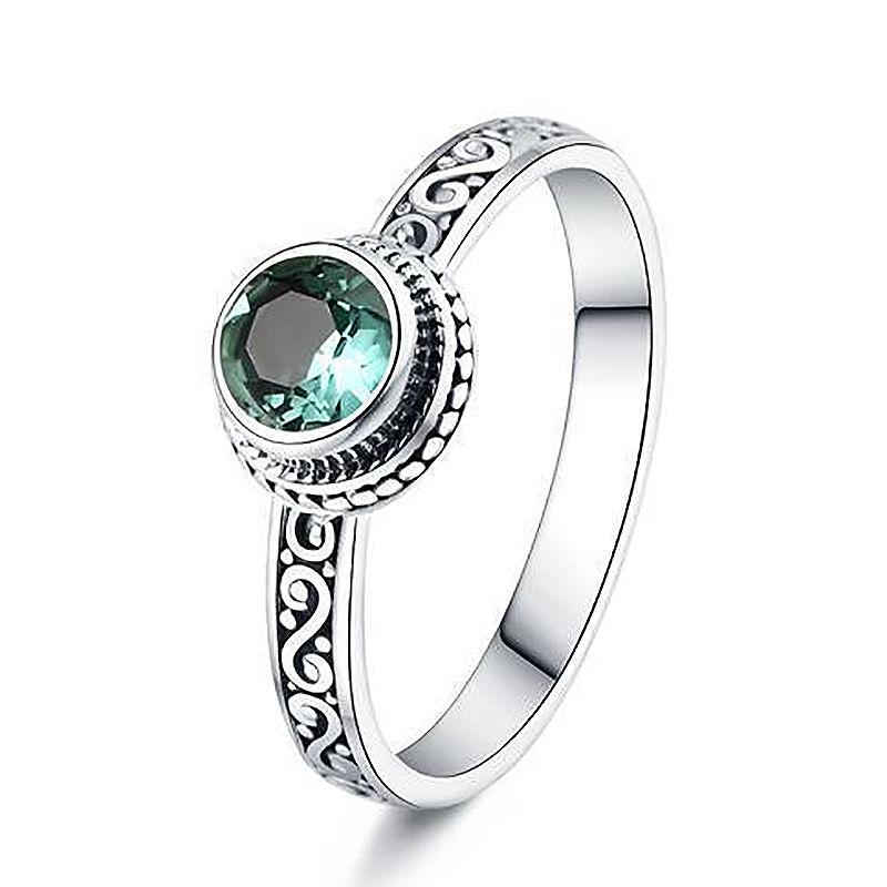 Cluster Rings S Silver Emerald Temperament Charm Cut Green Crystal Frosty Wind Round Opening Adjustable Women's Ring
Cluster Rings S Silver Emerald Temperament Charm Cut Green Crystal Frosty Wind Round Opening Adjustable Women's Ring