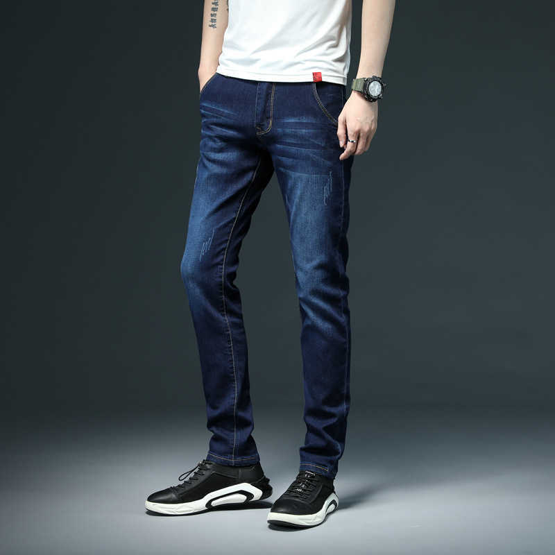 Batmo arrival high quality elastic slim jeans men ,men's skiny jeans ,grey jeans men,plus-size 28-40 Y809 210622