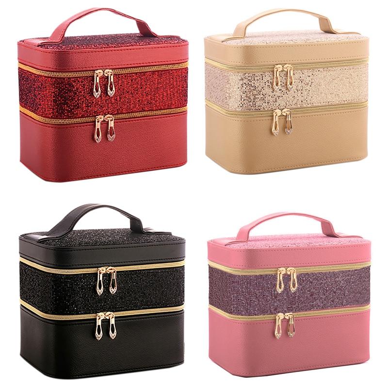 Storage Boxes & Bins Jewelry Organizer Box High Capacity Casket Makeup Leather Beauty Travel
Storage Boxes & Bins Jewelry Organizer Box High Capacity Casket Makeup Leather Beauty Travel