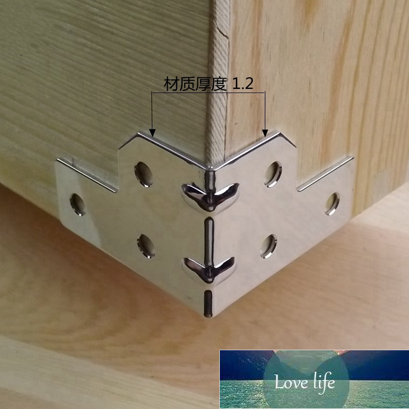 2pcs Metal corner protector Wooden box Case decoration legs wood furniture connecting fittings 90 Degree Angle Fastener hardware Factory price expert 
