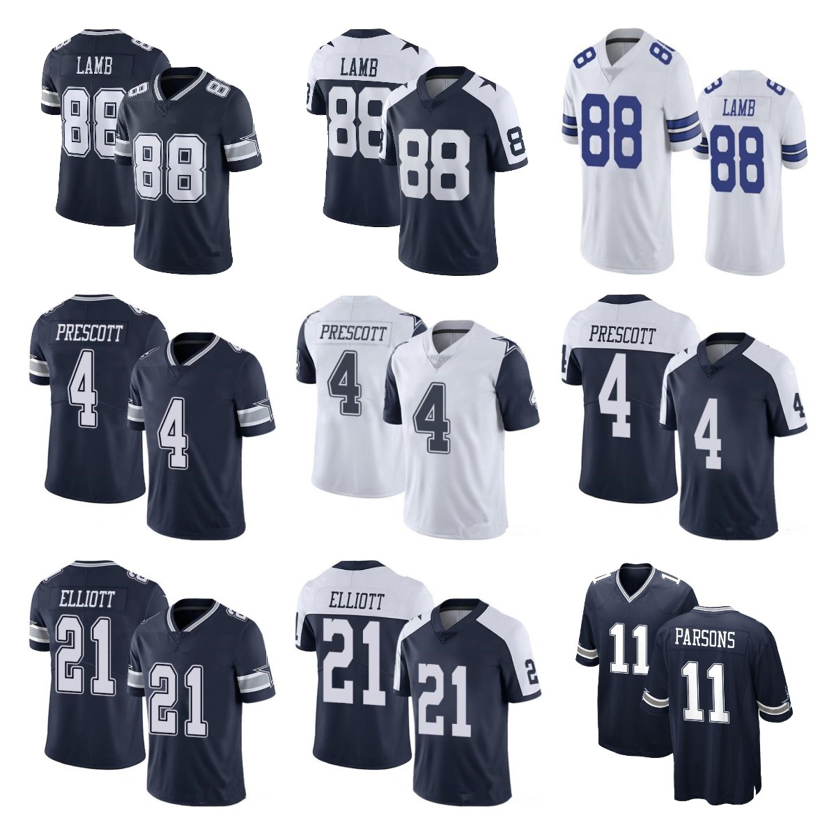 88 CeeDee Lamb Custom Football Jerseys 4 Dak Prescott 11 Micah Parsons 21 Ezekiel Elliott 55 Leighton Vander Esch Amari Cooper Troy Aikman Roger Staubach Jersey, As picture
88 CeeDee Lamb Custom Football Jerseys 4 Dak Prescott 11 Micah Parsons 21 Ezekiel Elliott 55 Leighton Vander Esch Amari Cooper Troy Aikman Roger Staubach Jersey, As picture