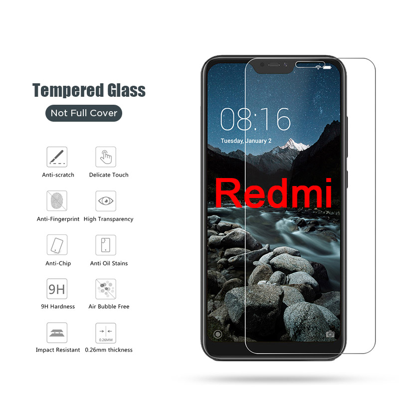Cell Phone Screen Protectors Screen Protectors for Redmi 9 9A 9C 7 7A 6 Pro 6A 9H Toughed Glass for Redmi 8 8A